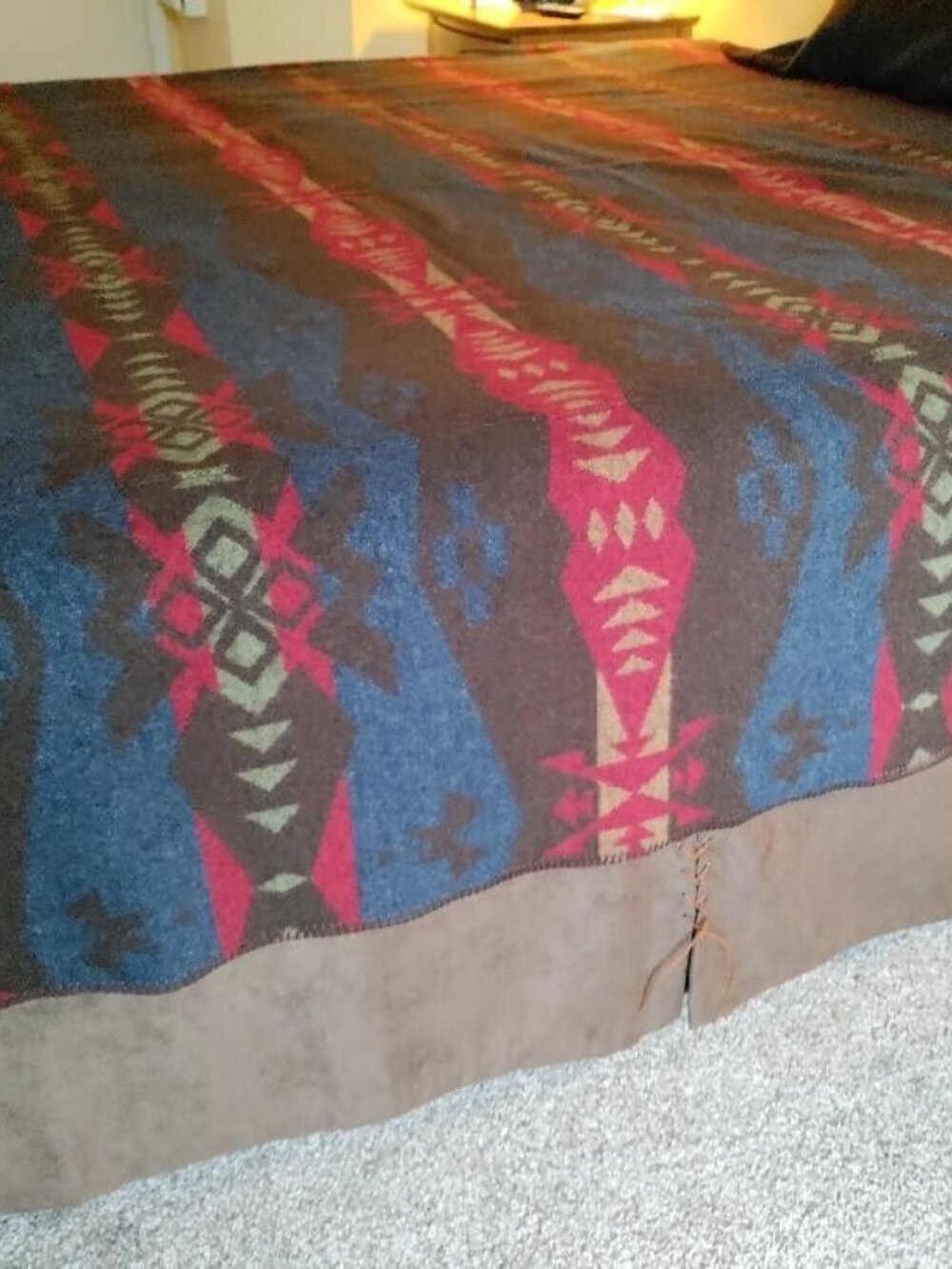 Wooded River Southwestern Bed Spread Set (Made in USA from Italian Fabric